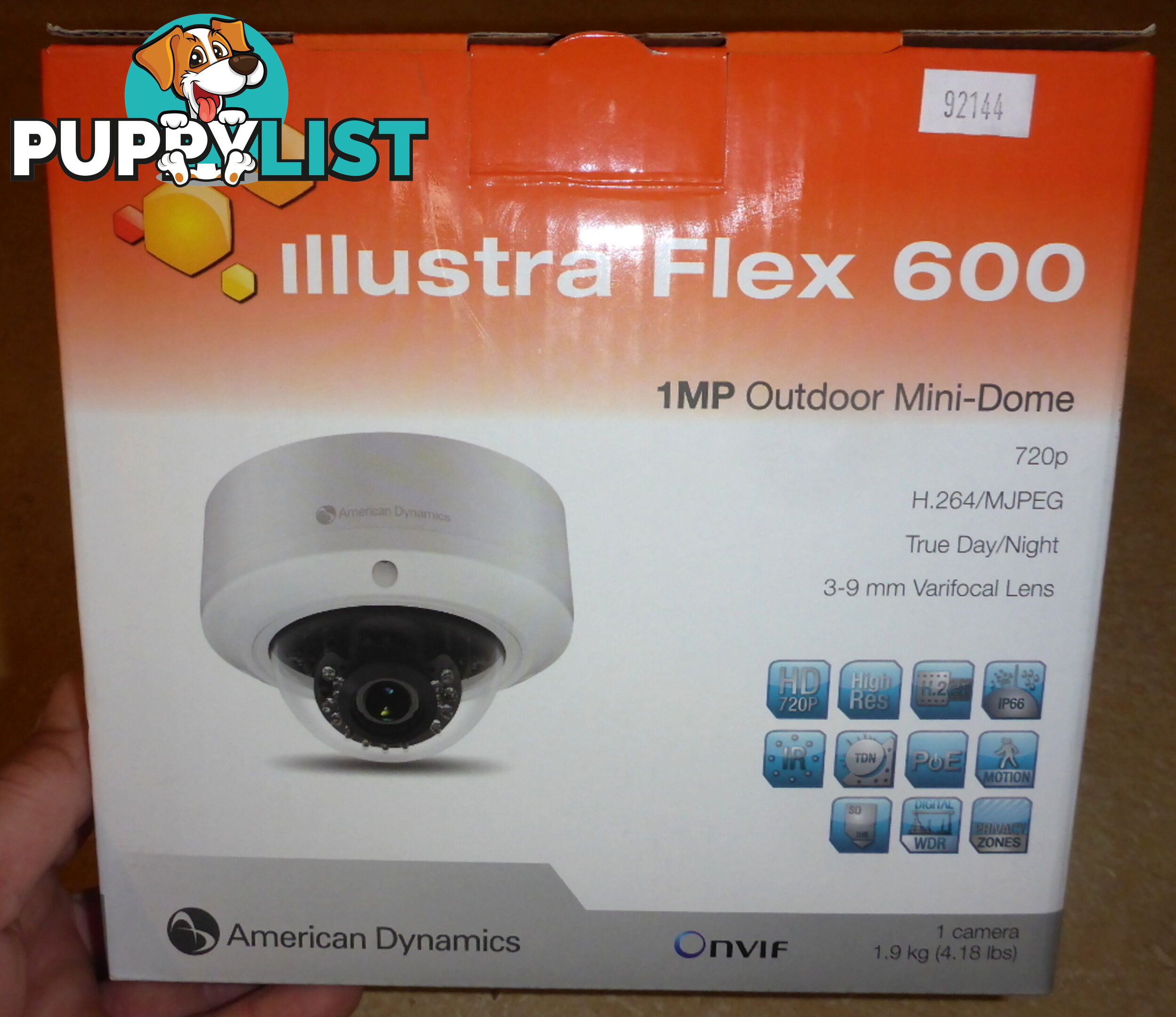 New Tyco / American Dynamics Illustra Flex 600 Mini Dome IP / CCTV Outdoor Security Camera