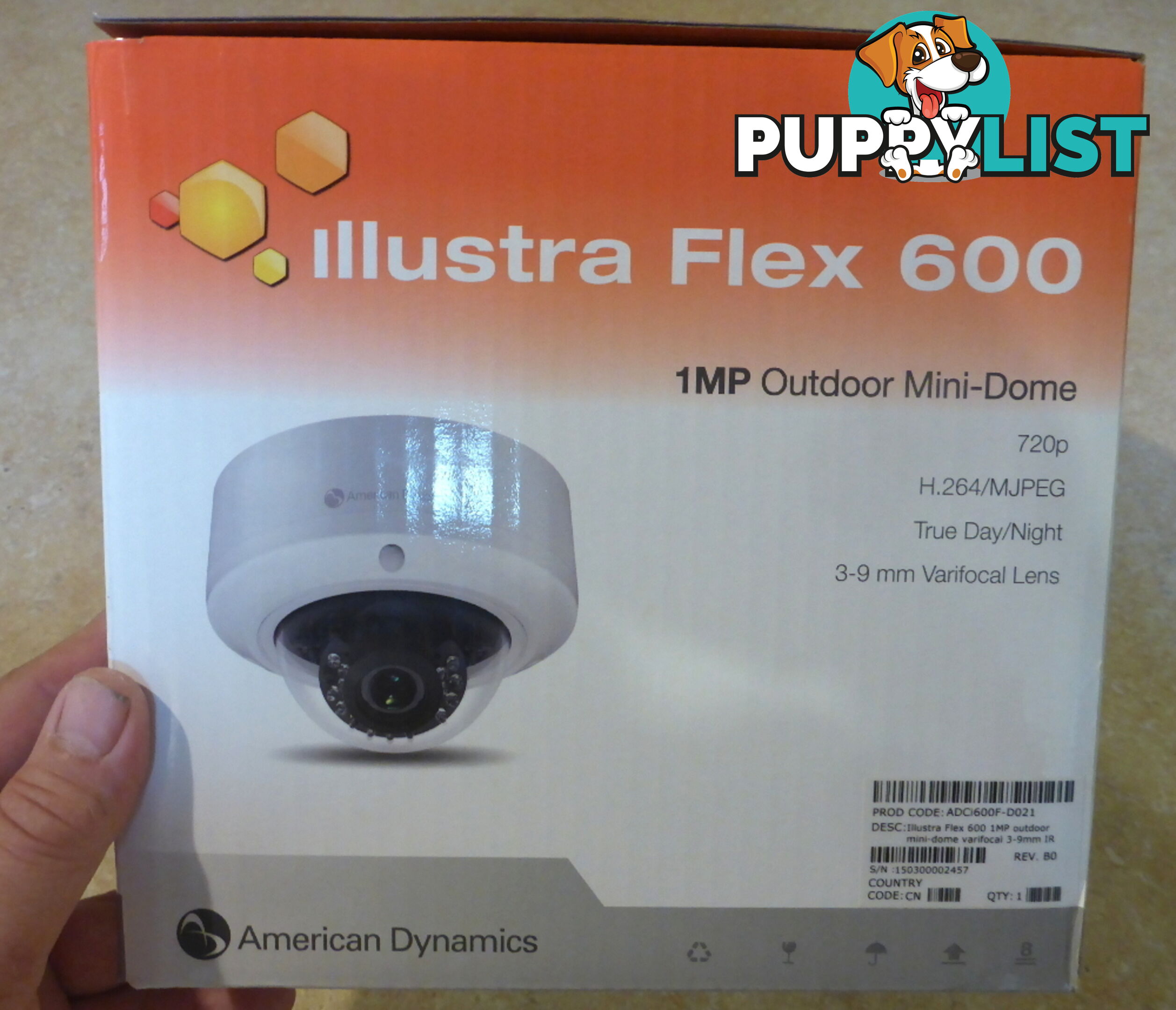 New Tyco / American Dynamics Illustra Flex 600 Mini Dome IP / CCTV Outdoor Security Camera