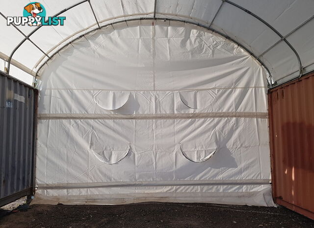 New Rear End Wall for 6m wide Container Shelter Dome