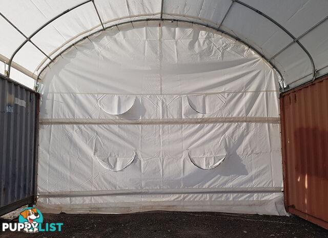 New Rear End Wall for 6m wide Container Shelter Dome