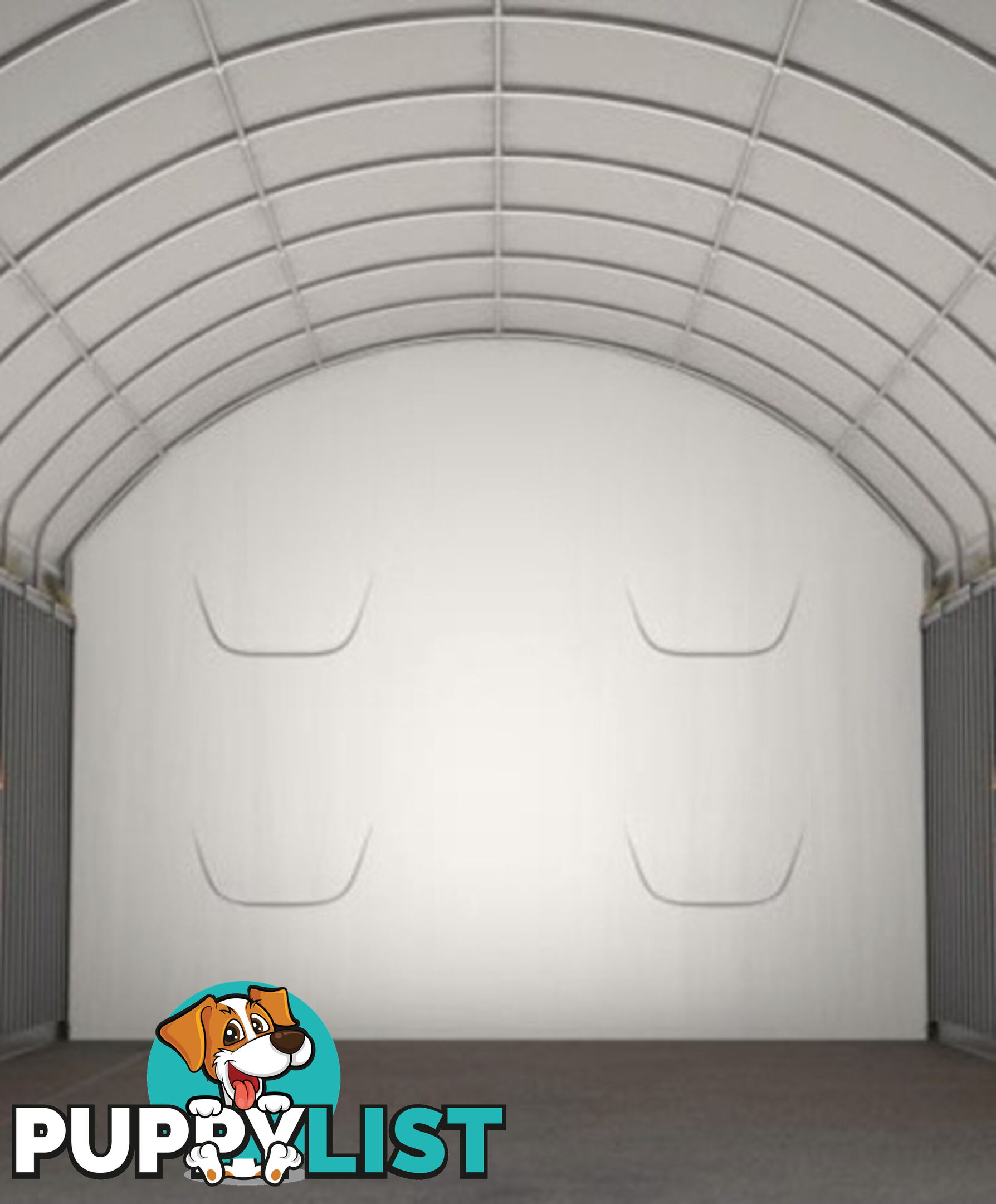 New Rear End Wall for 6m wide Container Shelter Dome