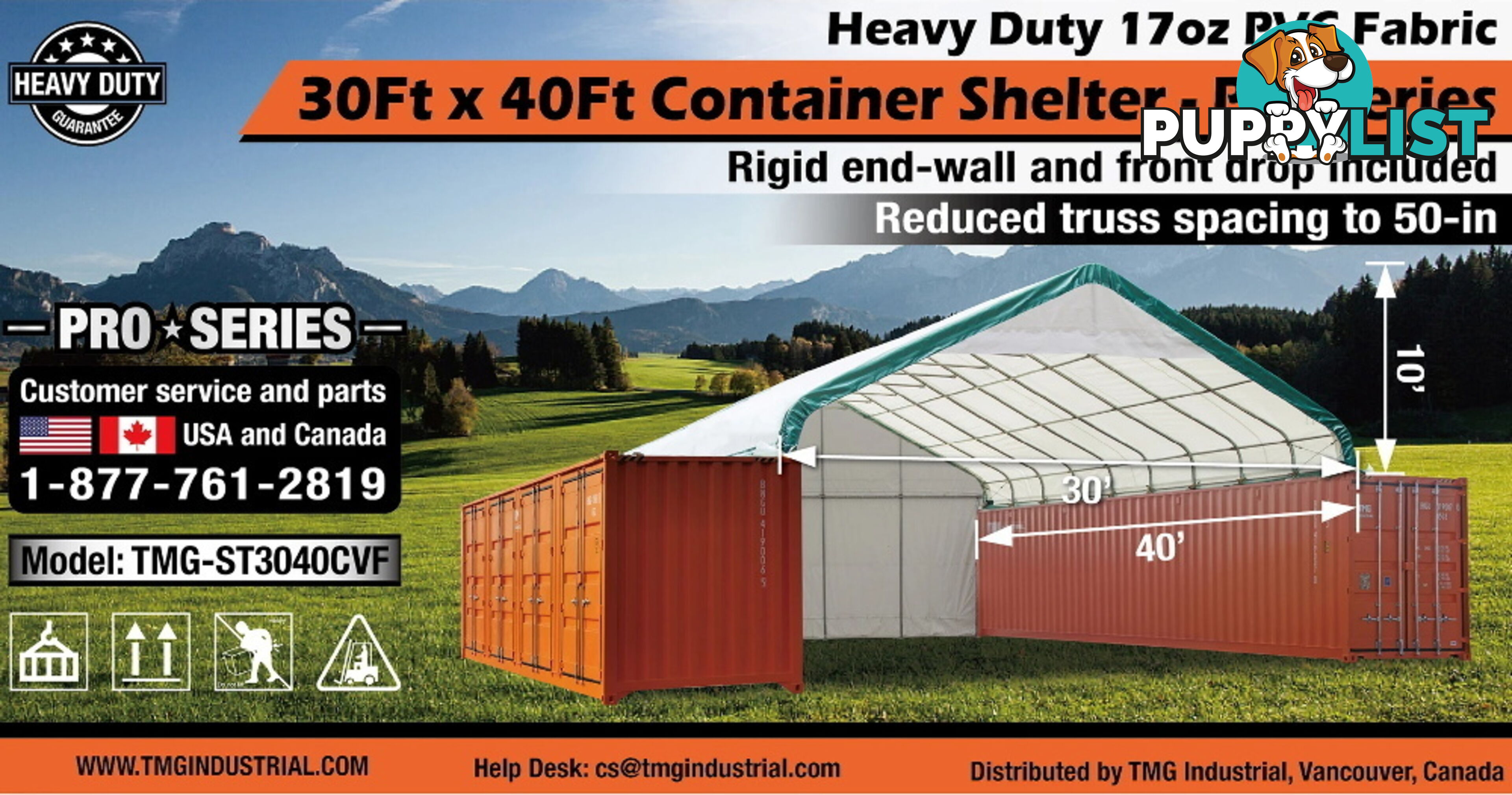 New 9m x 12m Container Shelter Workshop Igloo Dome with EndWall