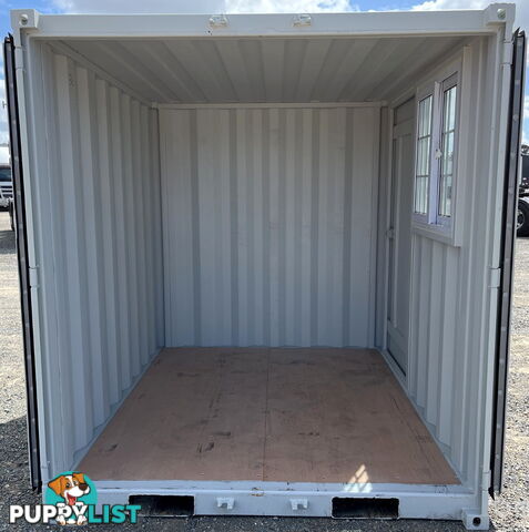 New 8ft Shipping Container with side Door & Window