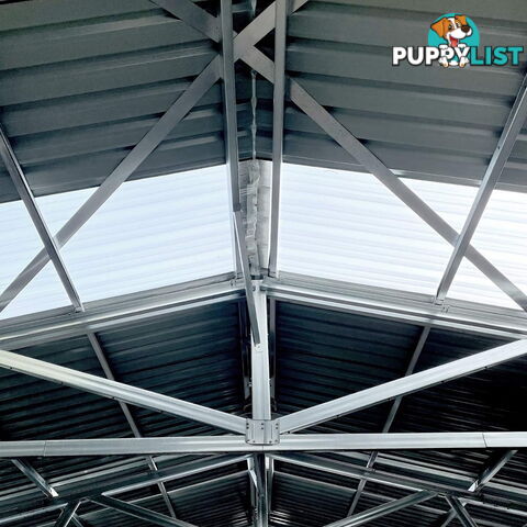 New 7.6m x 10.1m (77m²) All Steel Double Garage Carport Shed Mancave