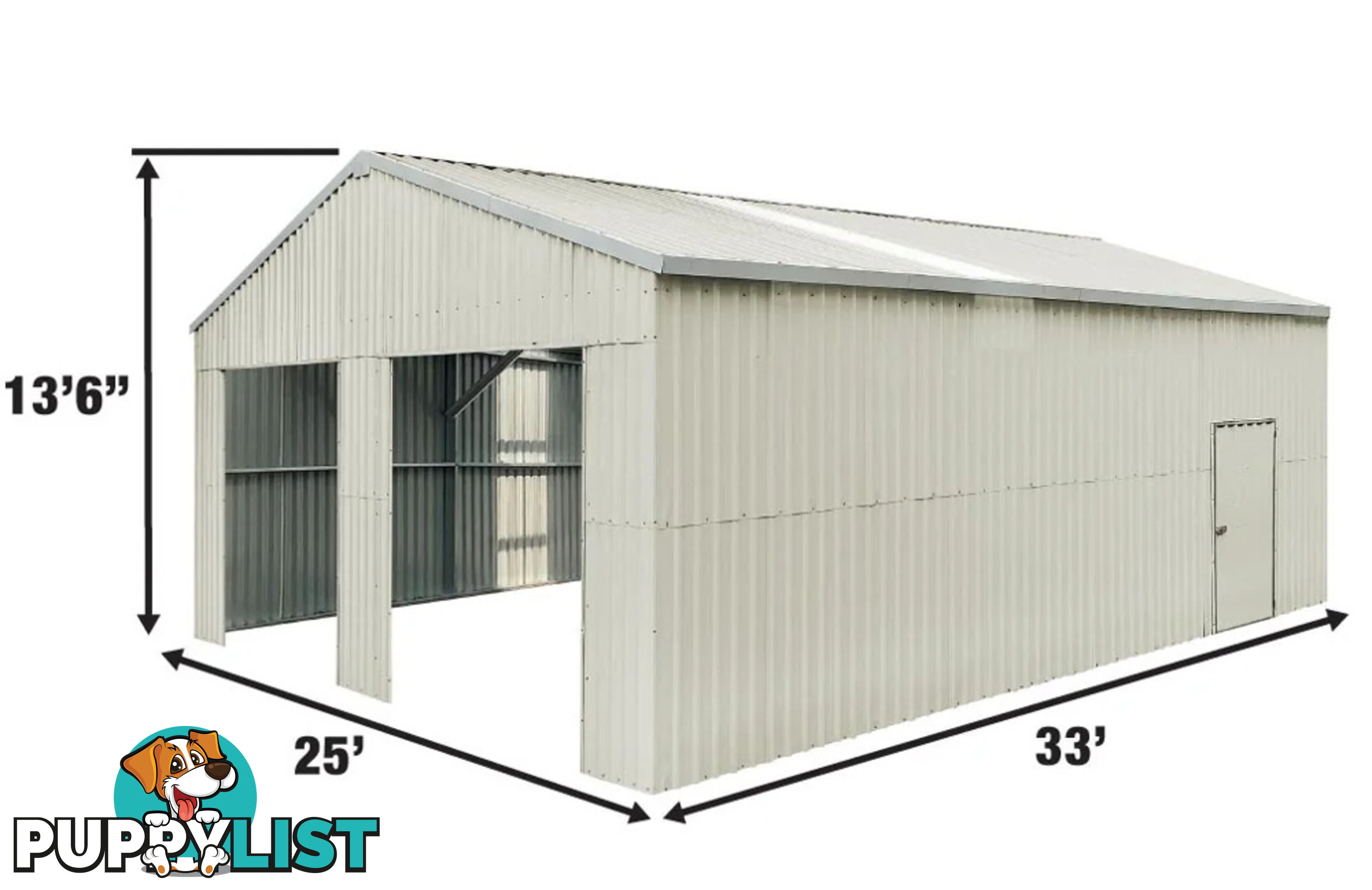 New 7.6m x 10.1m (77m²) All Steel Double Garage Carport Shed Mancave