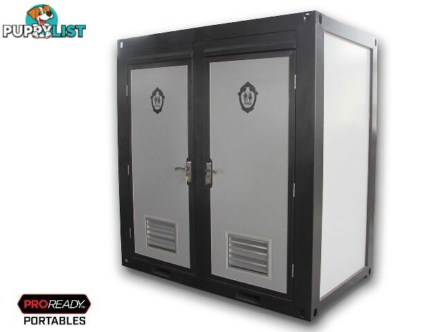 New Twin Portable Toilet Restroom Block