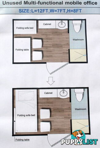 New Portable Office Toilet Shower Restroom Ablution Block Laundry Cabin