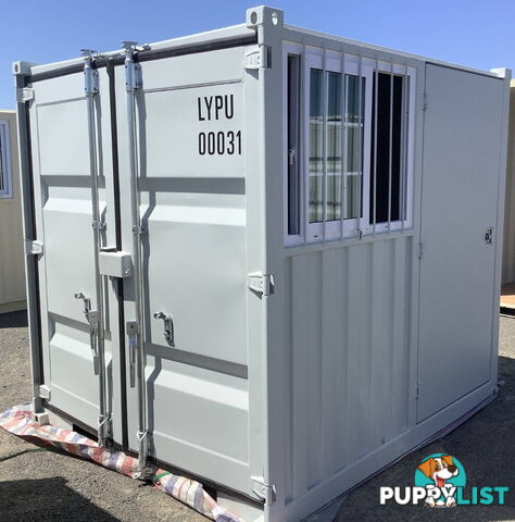 New 8ft Shipping Container with side Door & Window