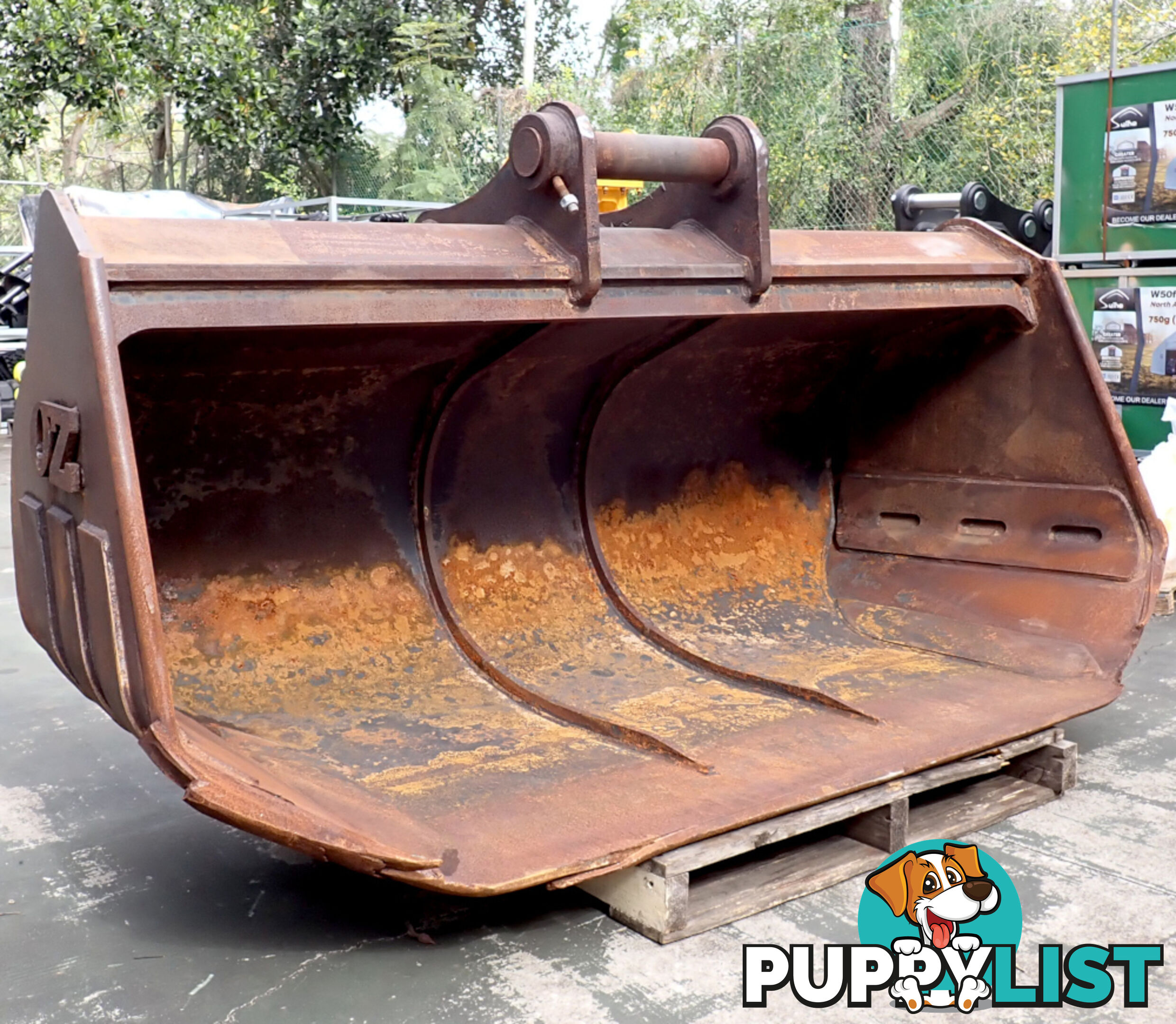 23-48 ton (100mm / 90mm pin) 2600mm OZ Excavator Mud Batter Bucket suit Cat 336