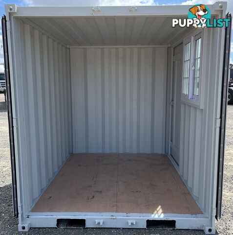 New 8ft Shipping Container with side Door & Window