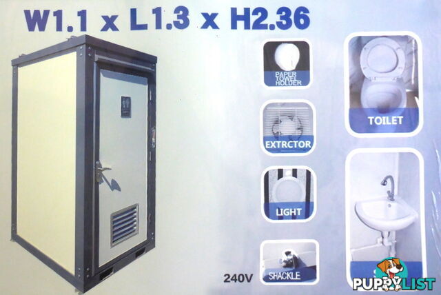 New Single Portable Toilet Restroom Block