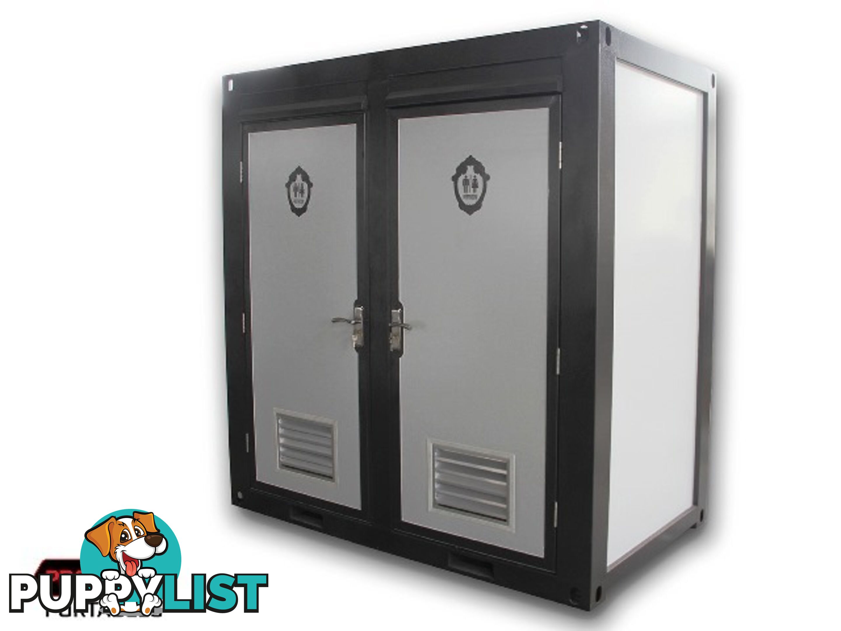 New Twin Portable Toilet Restroom Block
