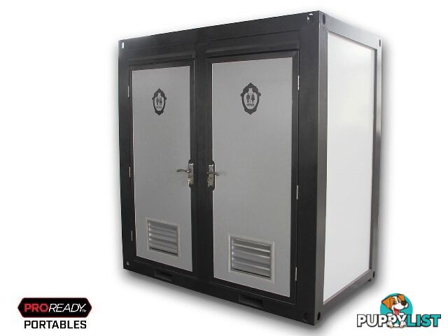 New Twin Portable Toilet Restroom Block