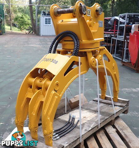 New Jisan 5-10 ton (45 or 50mm Pin) Excavator Rotating Hydraulic Grapple Grab