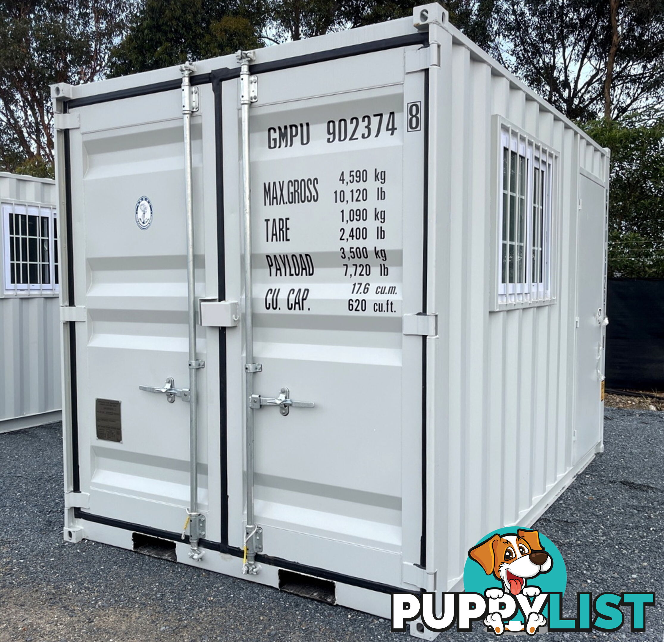 New 12ft Shipping Container with side Door & Window