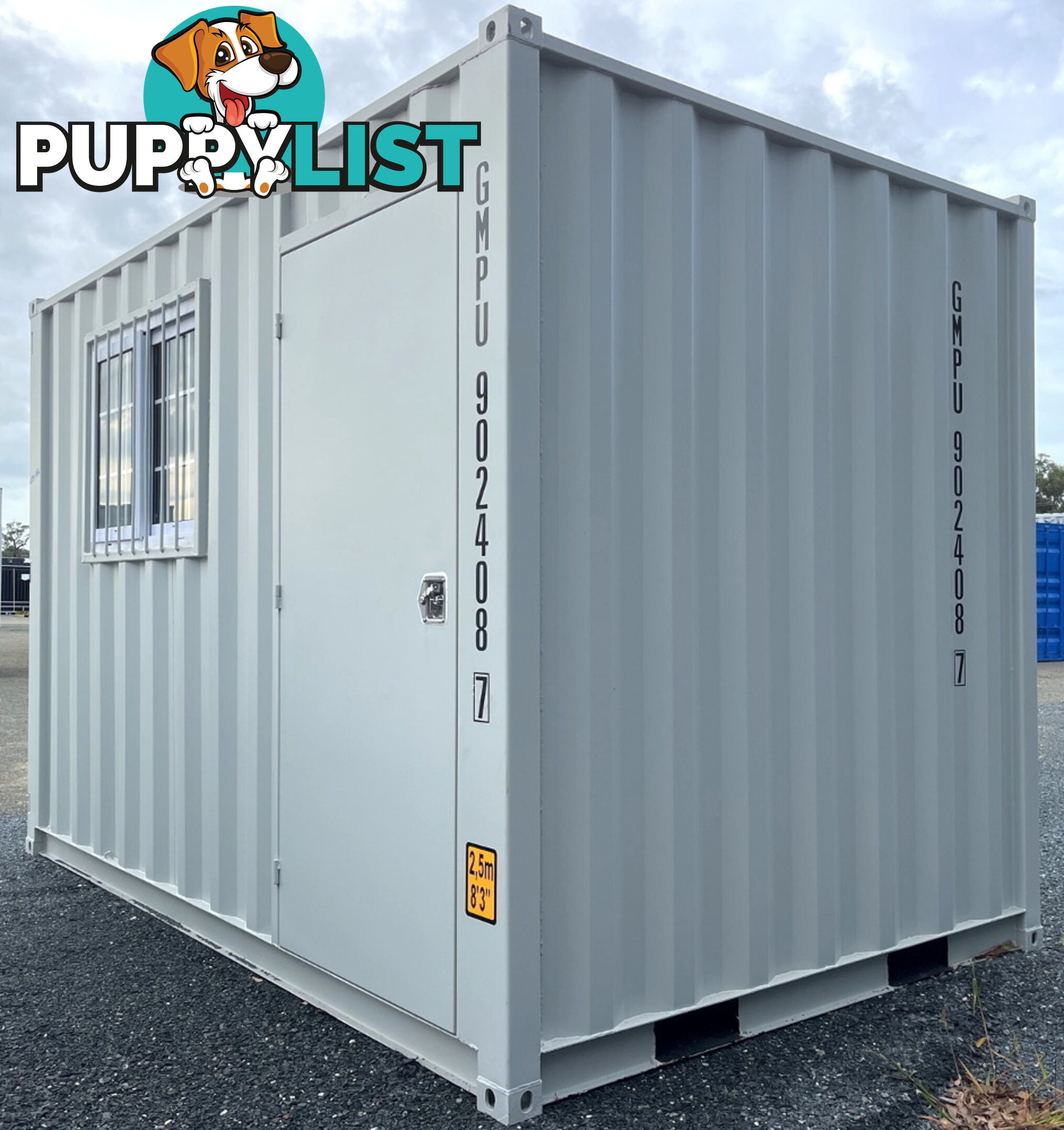 New 12ft Shipping Container with side Door & Window