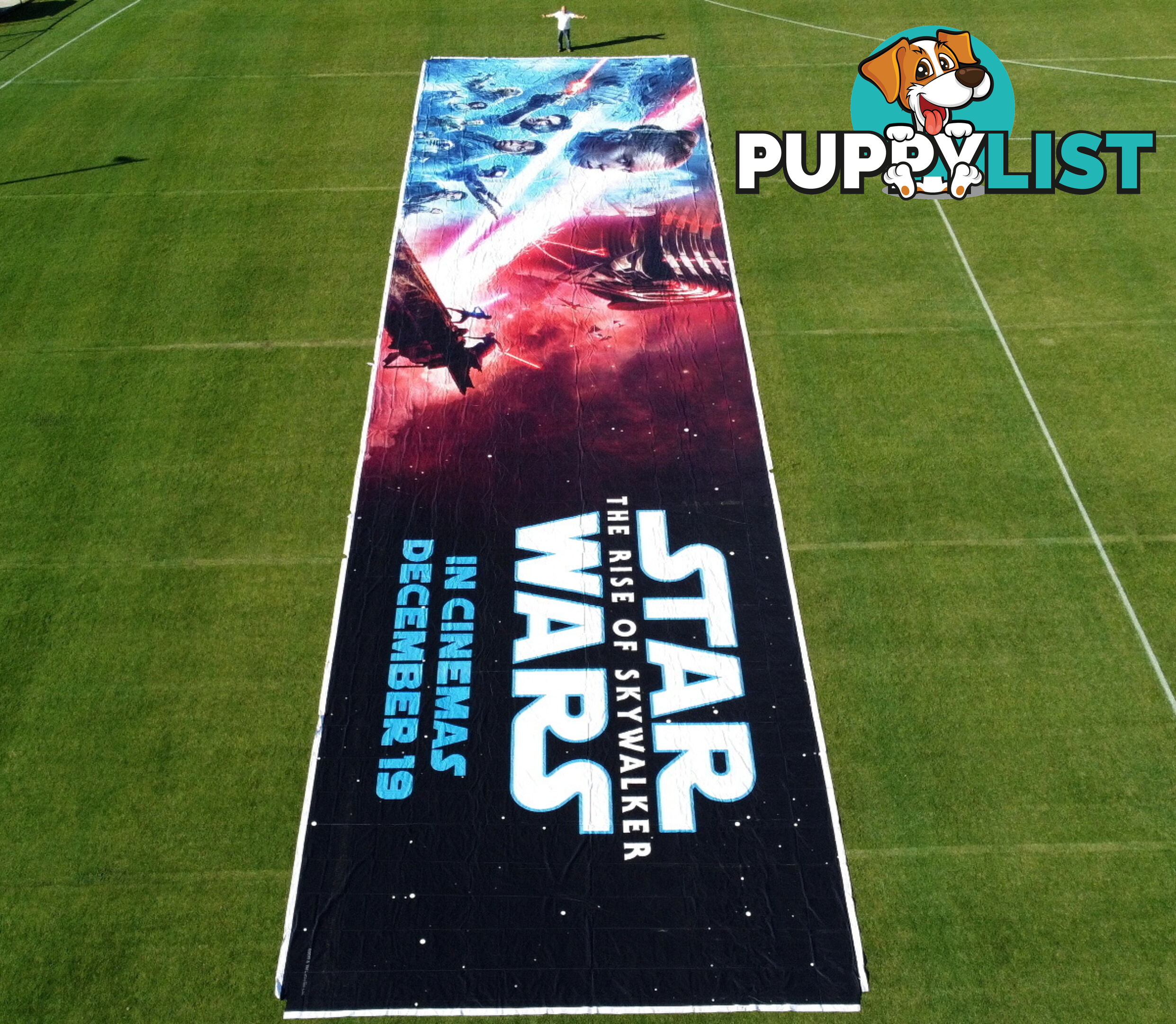 World's Largest Star Wars Poster 40m x 10m (400m2)