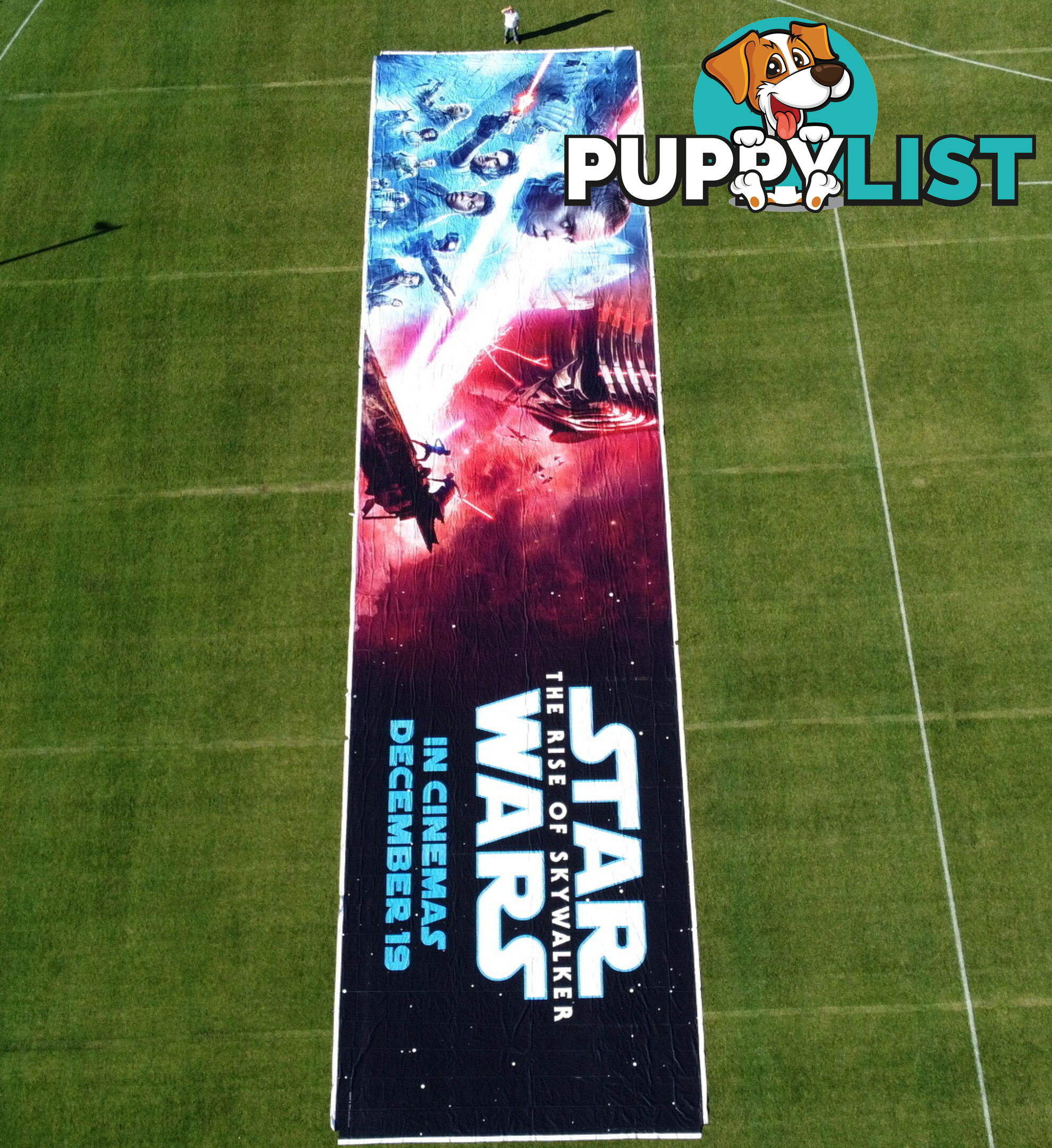 World's Largest Star Wars Poster 40m x 10m (400m2)