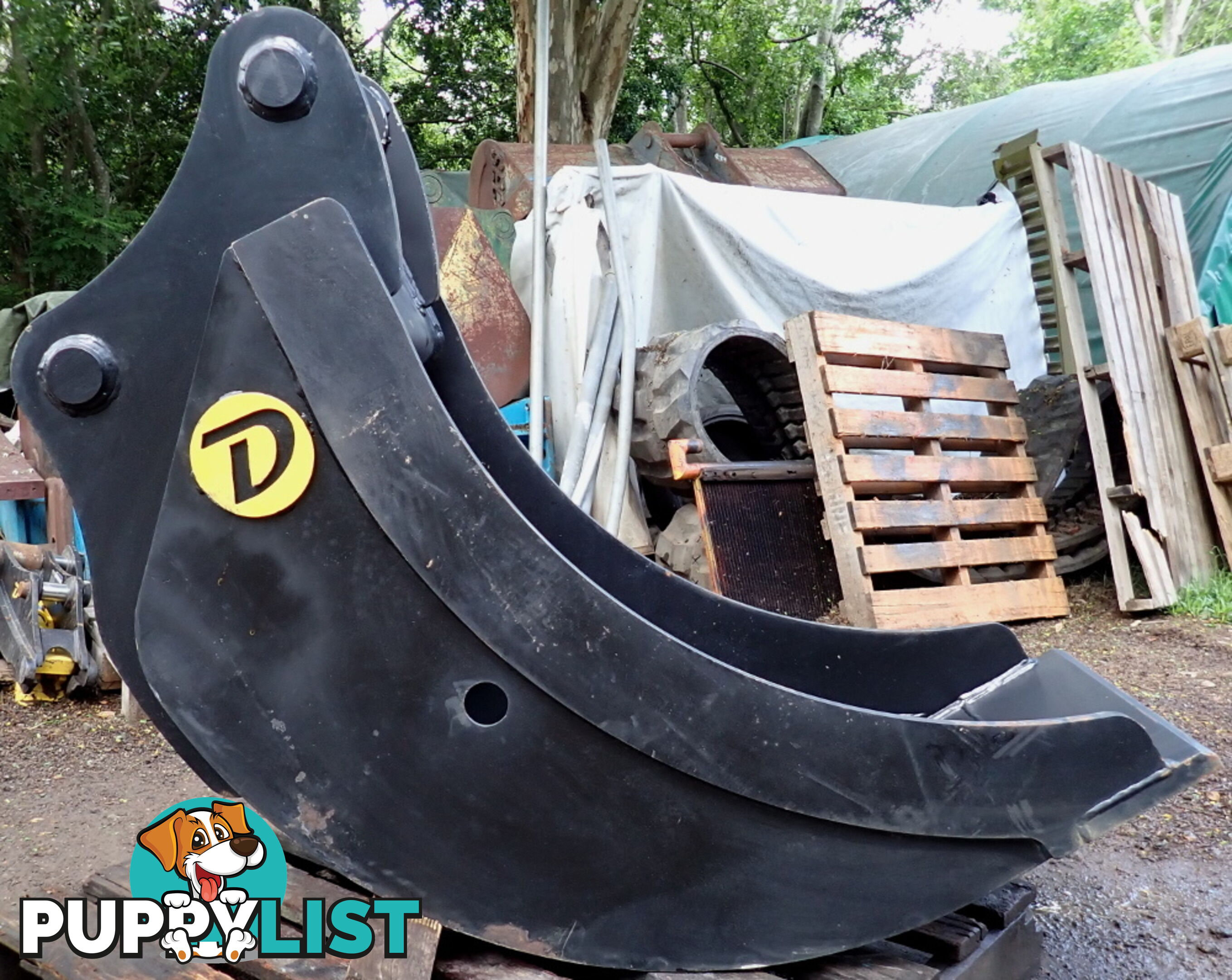 New 15-32 ton (80mm pin) 600mm Doherty Excavator Cleanup Gummy Bucket