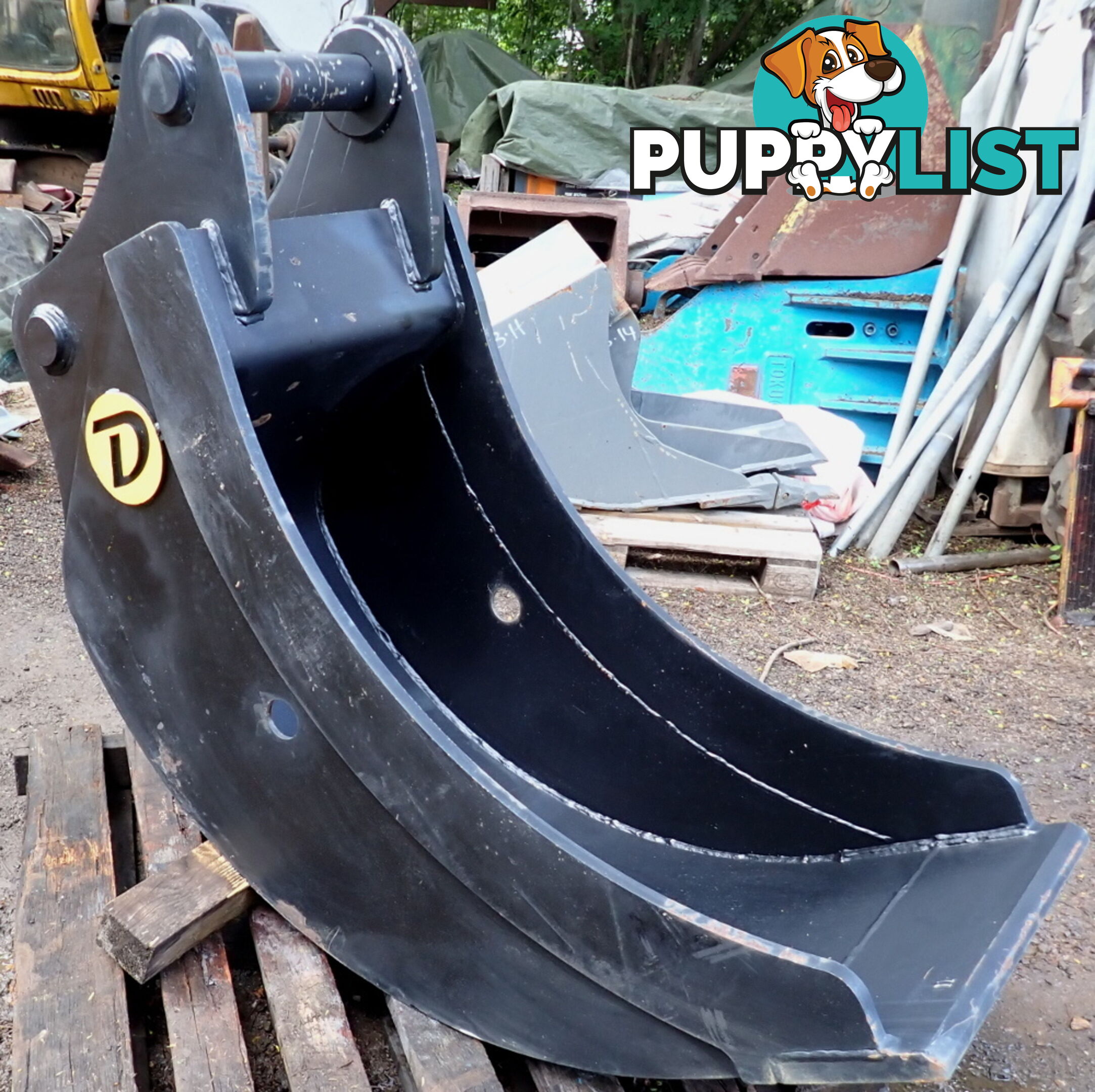 New 15-32 ton (80mm pin) 600mm Doherty Excavator Cleanup Gummy Bucket