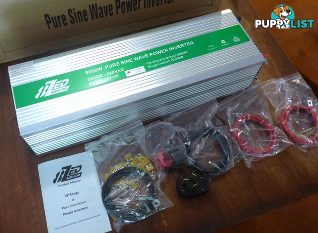 RRP $4550. New 8000w (16000w peak) 24Vdc-240Vac Pure Sine Wave Power Inverter