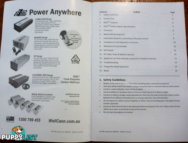 RRP $4550. New 8000w (16000w peak) 24Vdc-240Vac Pure Sine Wave Power Inverter