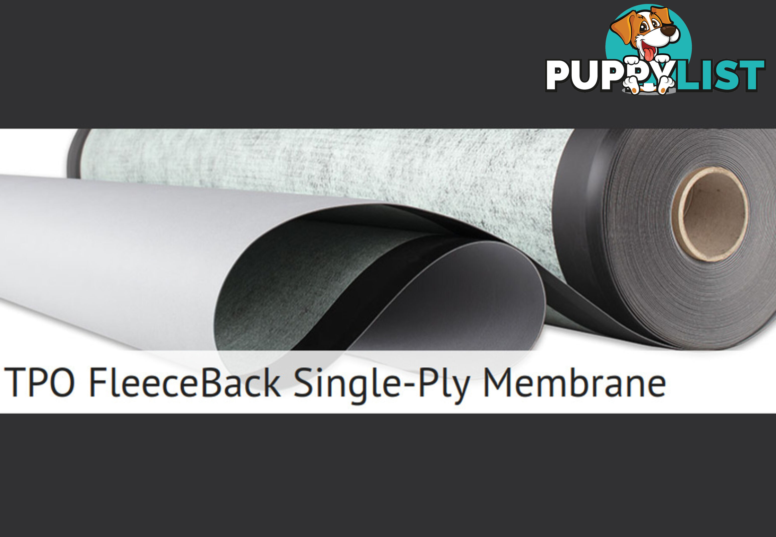 400LM Roll Waterproofing Membrane Rubberfuse TPO FleeceBack Single-Ply