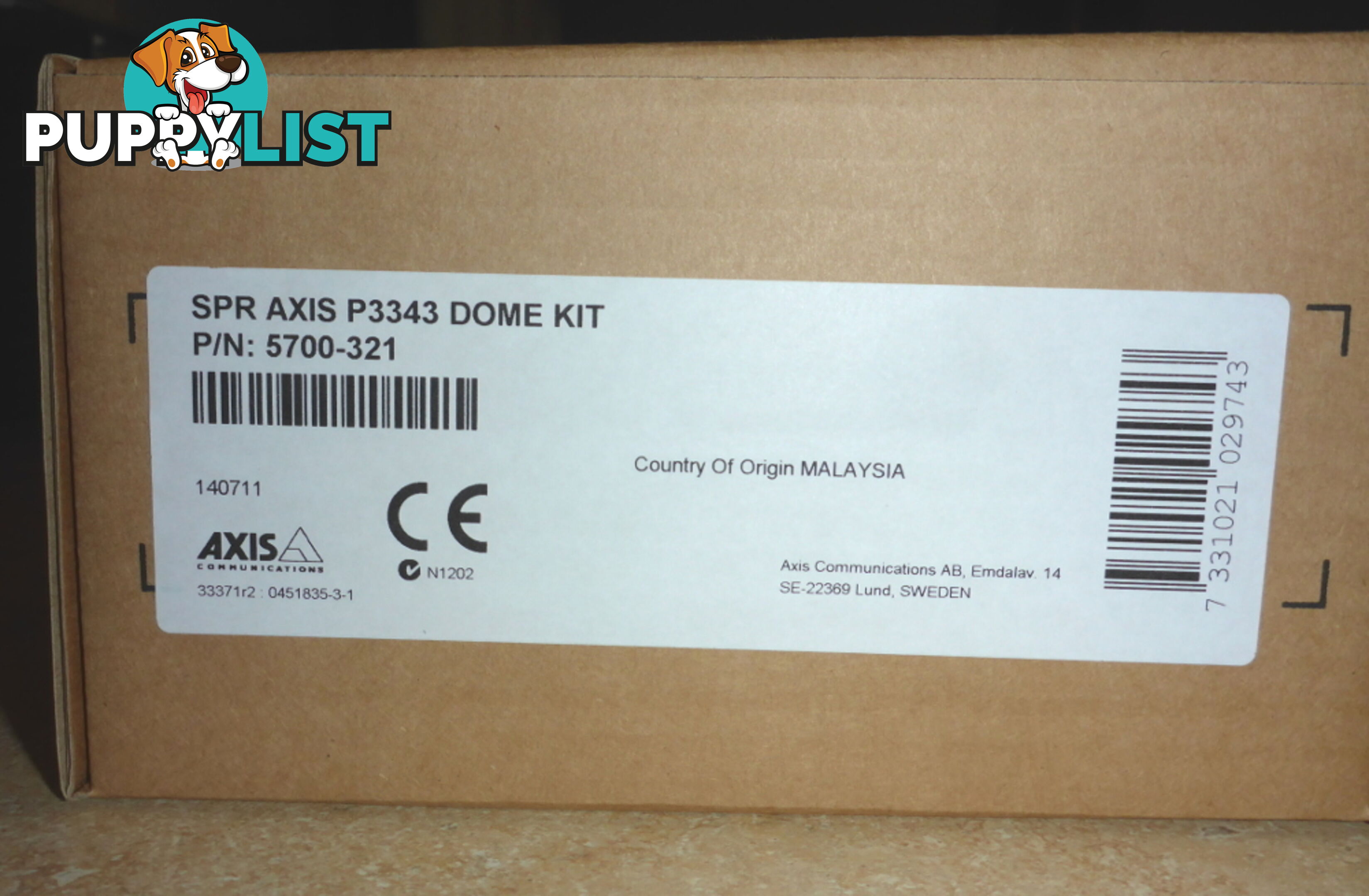 New Axis P3343 Surveillance Camera Dome Kit 5700-321