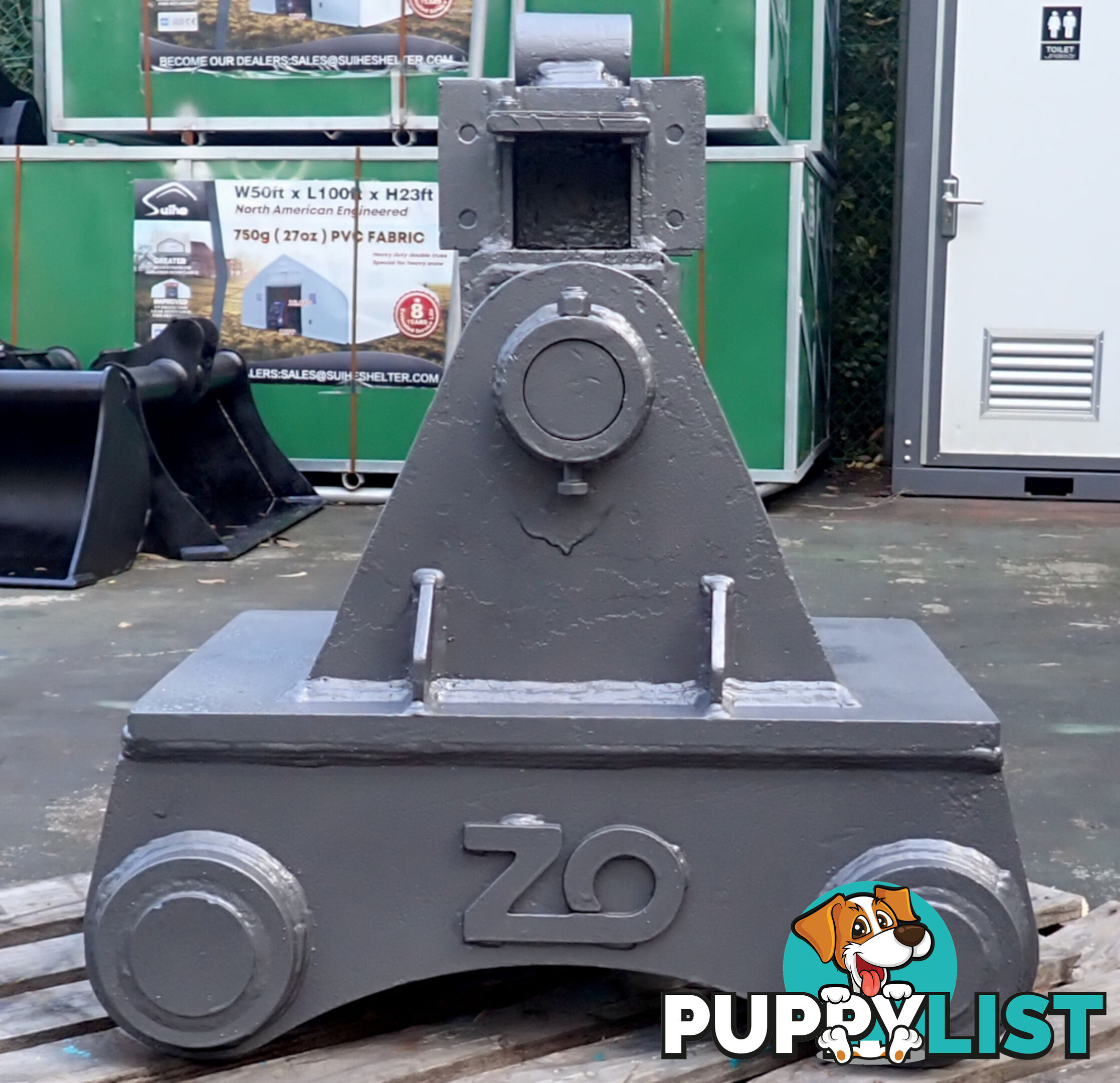 30-50 ton (100mm pin) OZ Buckets Excavator Auger Headstock Hitch Mount