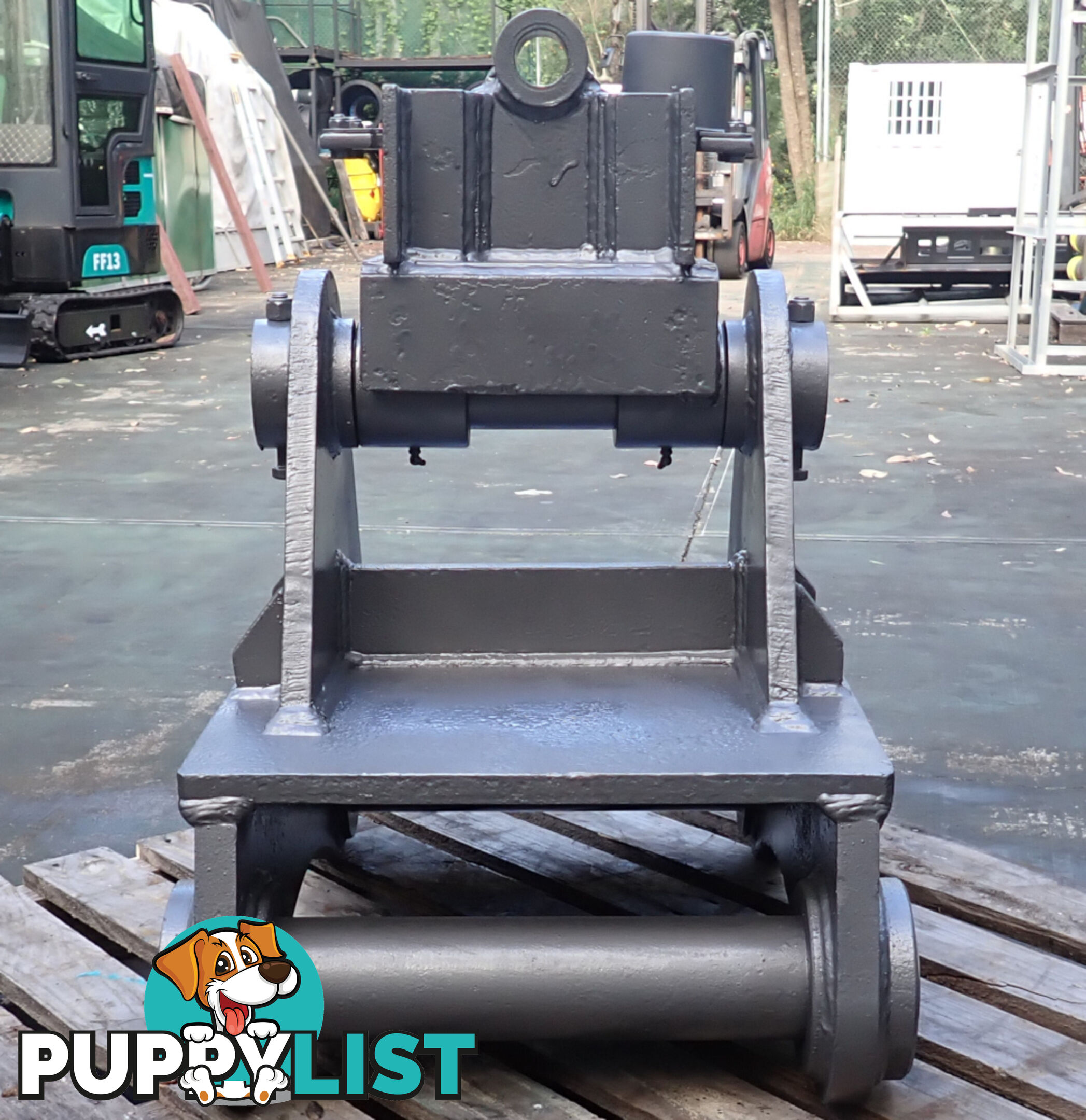 30-50 ton (100mm pin) OZ Buckets Excavator Auger Headstock Hitch Mount