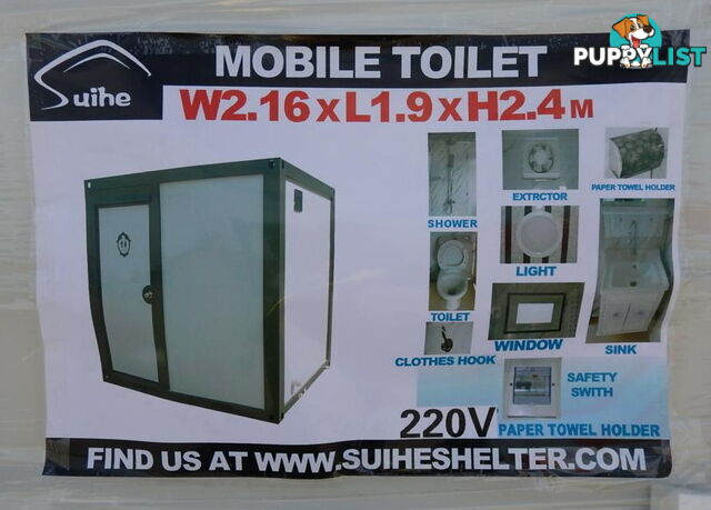 New Portable Toilet Shower Bathroom Restroom Ablution Block