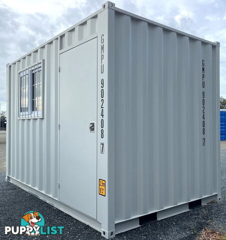 New 12ft Shipping Container with side Door & Window