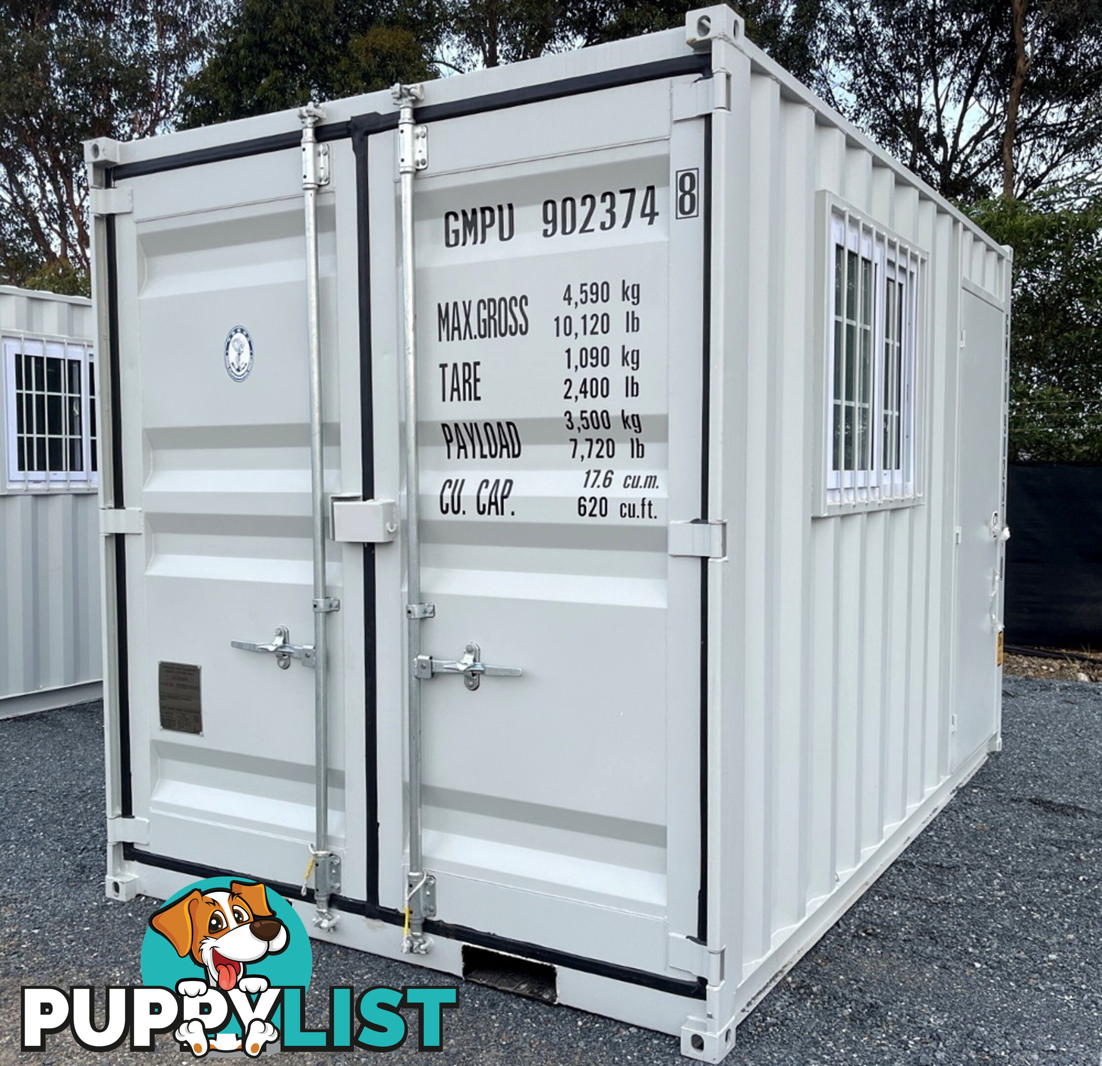 New 12ft Shipping Container with side Door & Window