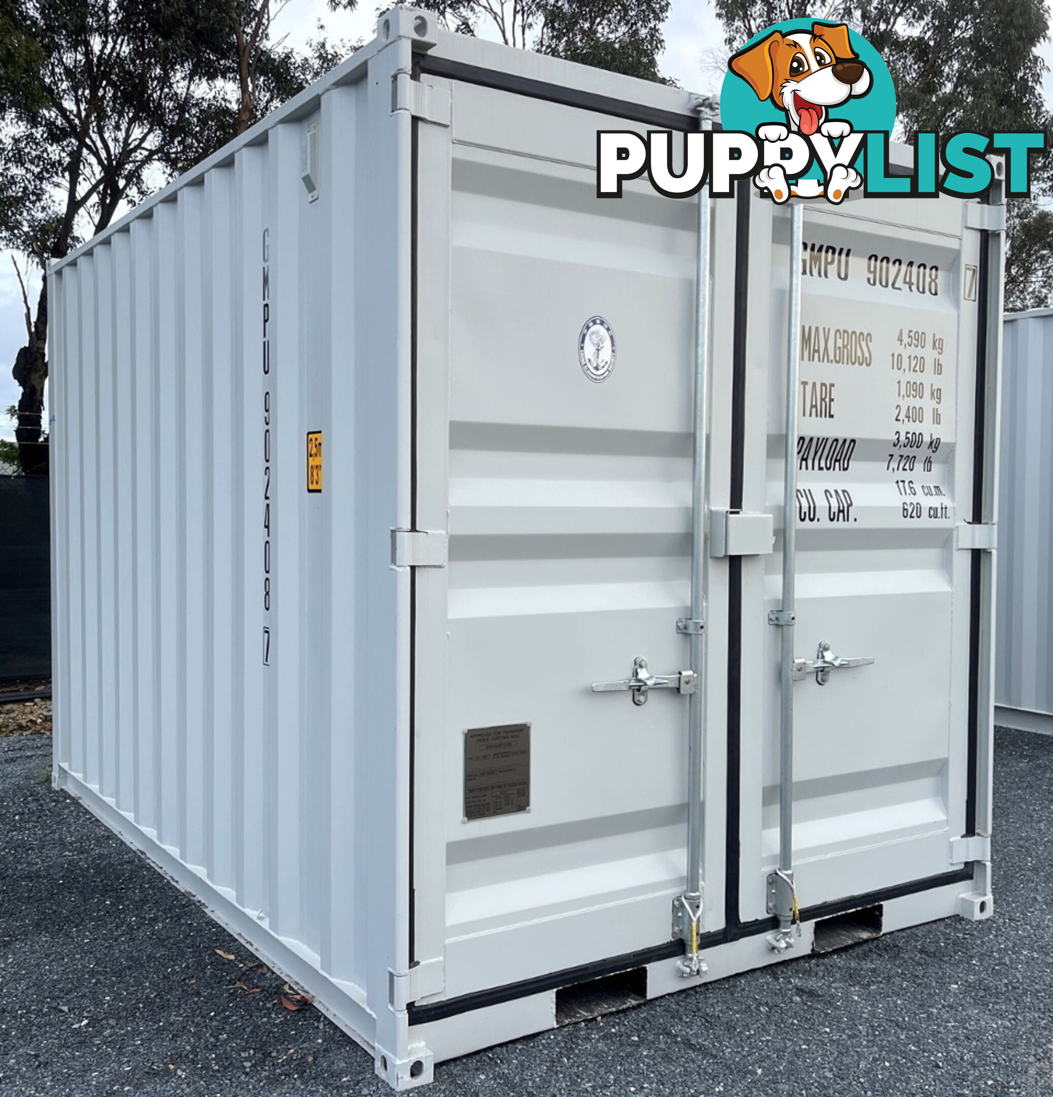 New 12ft Shipping Container with side Door & Window