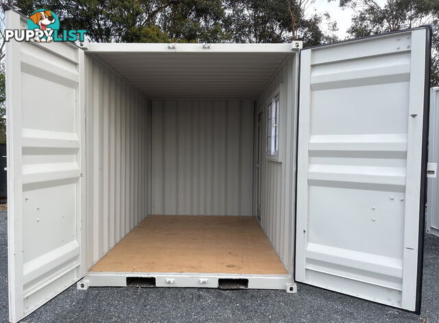 New 12ft Shipping Container with side Door & Window