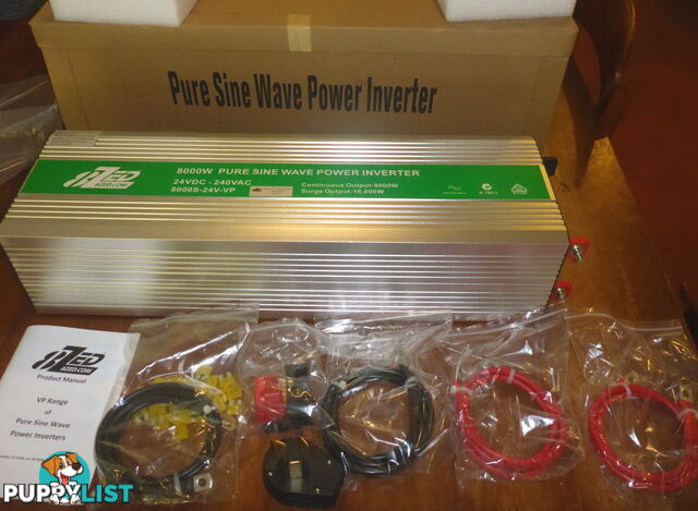 RRP $4550. New 8000w (16000w peak) 24Vdc-240Vac Pure Sine Wave Power Inverter