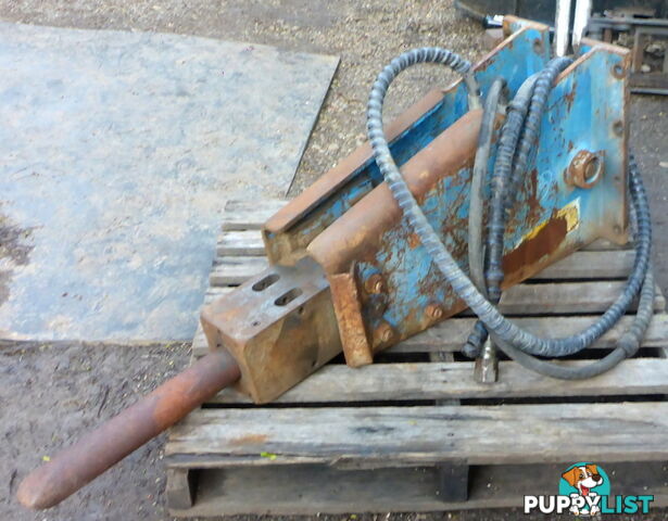 Used 4-10 ton Excavator Hydraulic Hammer Rock Breaker & separate Headstock