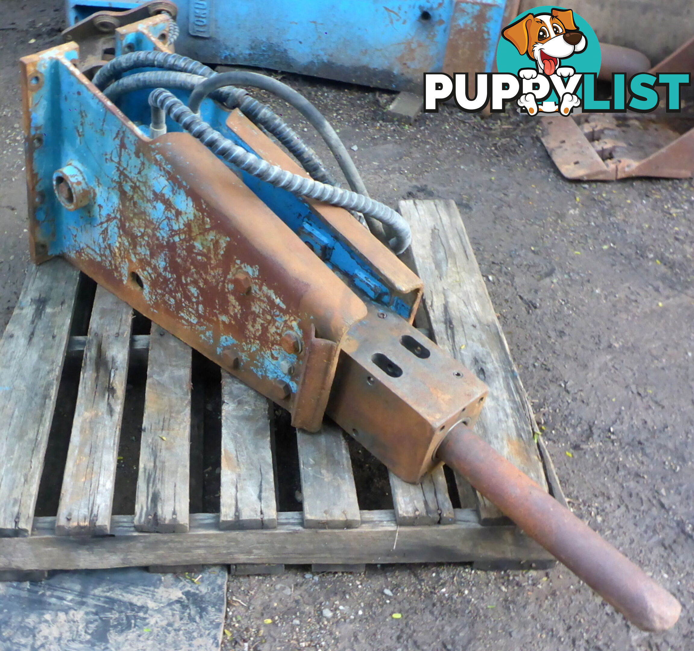 Used 4-10 ton Excavator Hydraulic Hammer Rock Breaker & separate Headstock