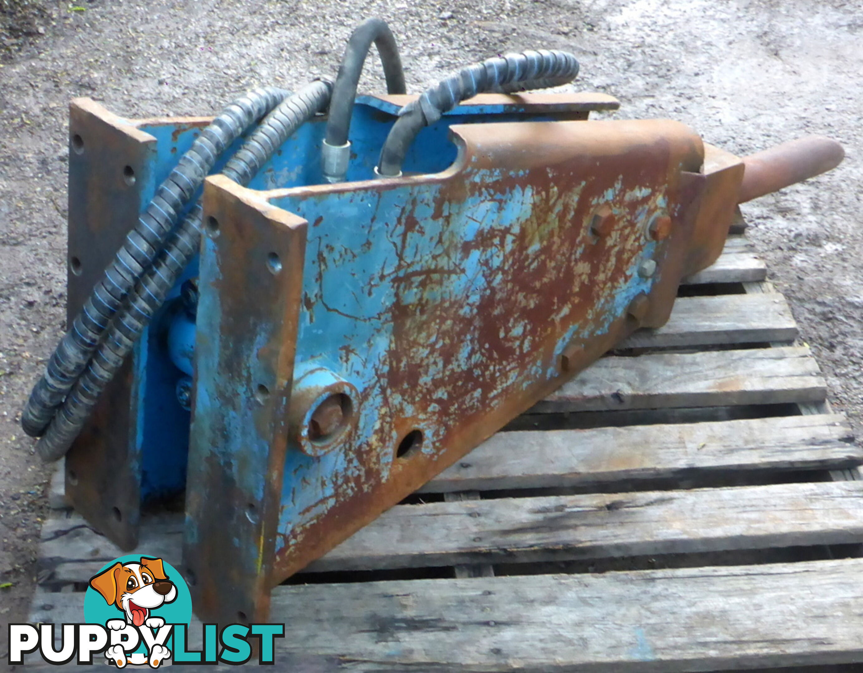 Used 4-10 ton Excavator Hydraulic Hammer Rock Breaker & separate Headstock