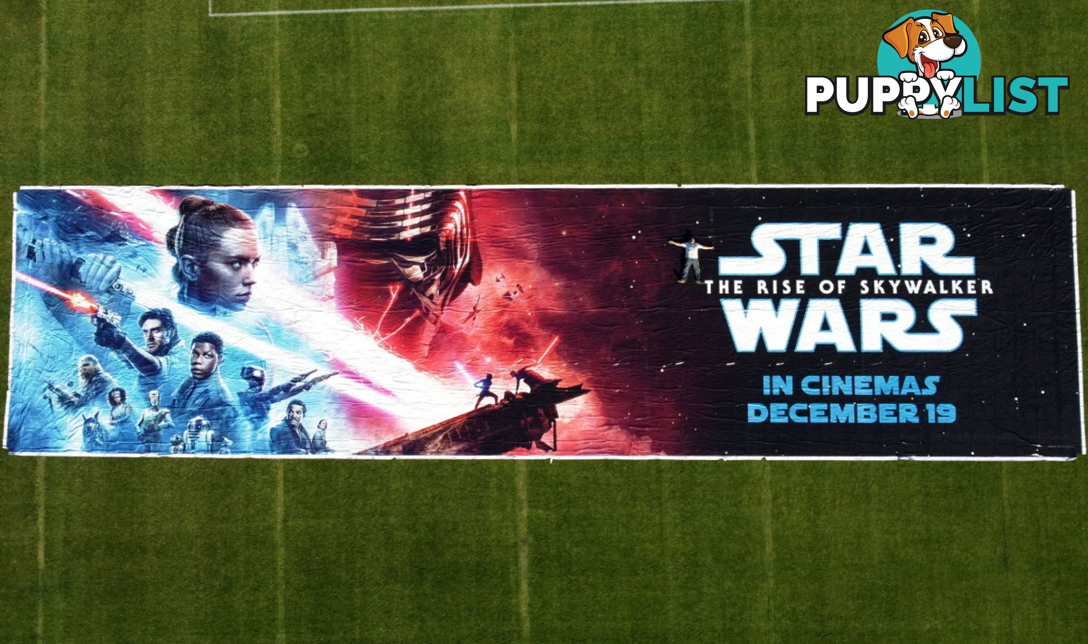 World's Largest Star Wars Poster 40m x 10m (400m2)