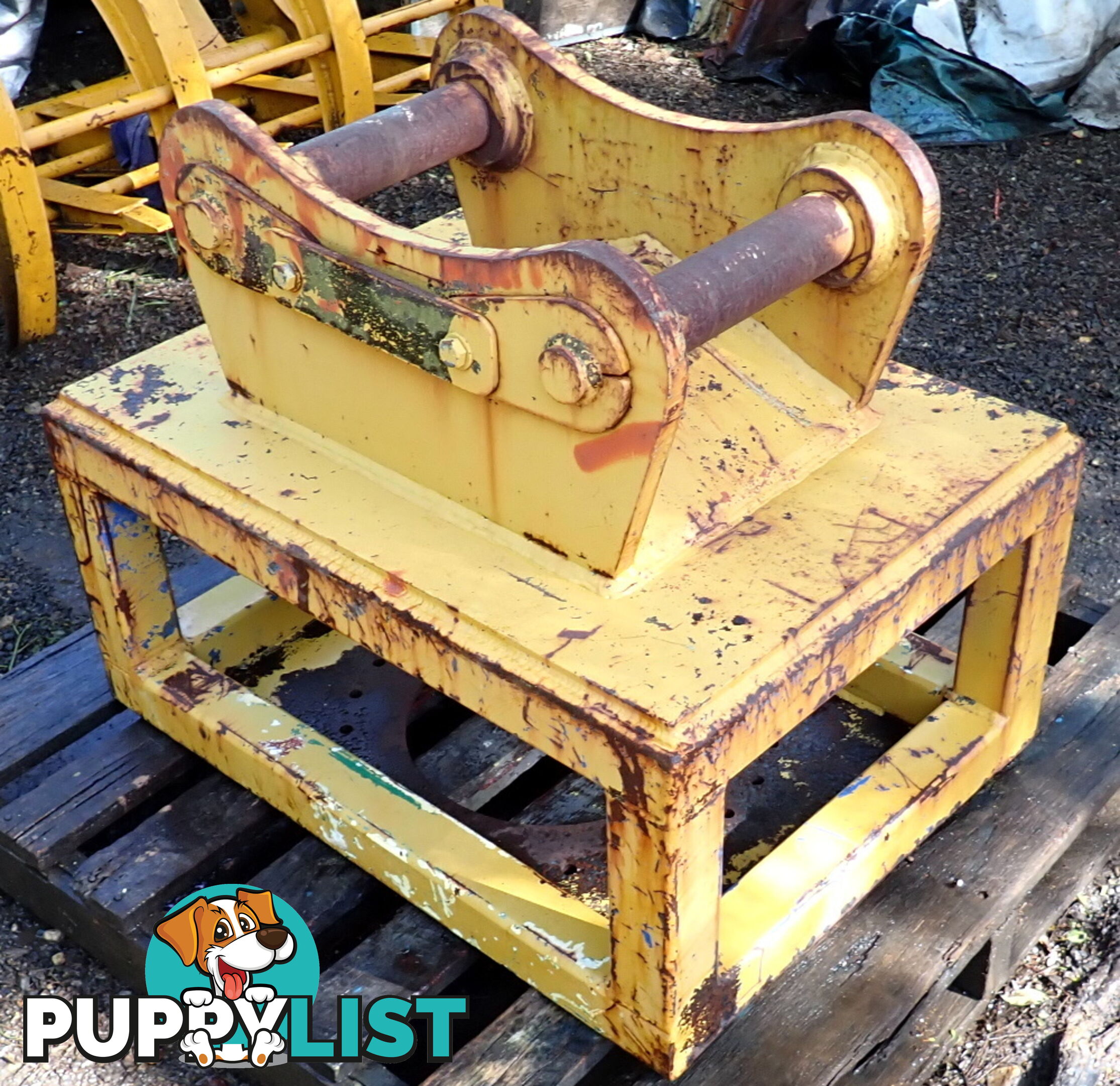 12-23 ton (70mm pin) Excavator Headstock Hitch Mounting Plate suit Cat
