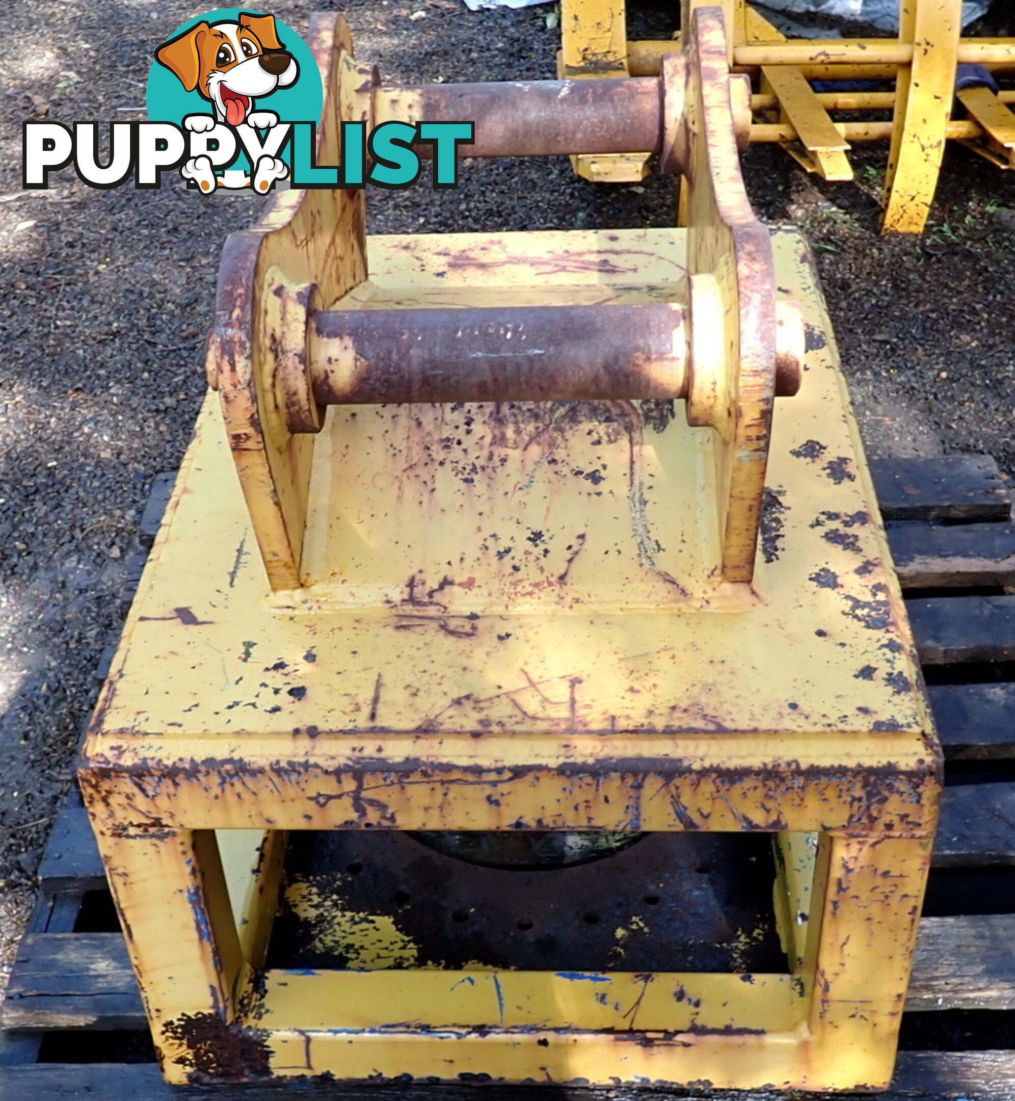 12-23 ton (70mm pin) Excavator Headstock Hitch Mounting Plate suit Cat