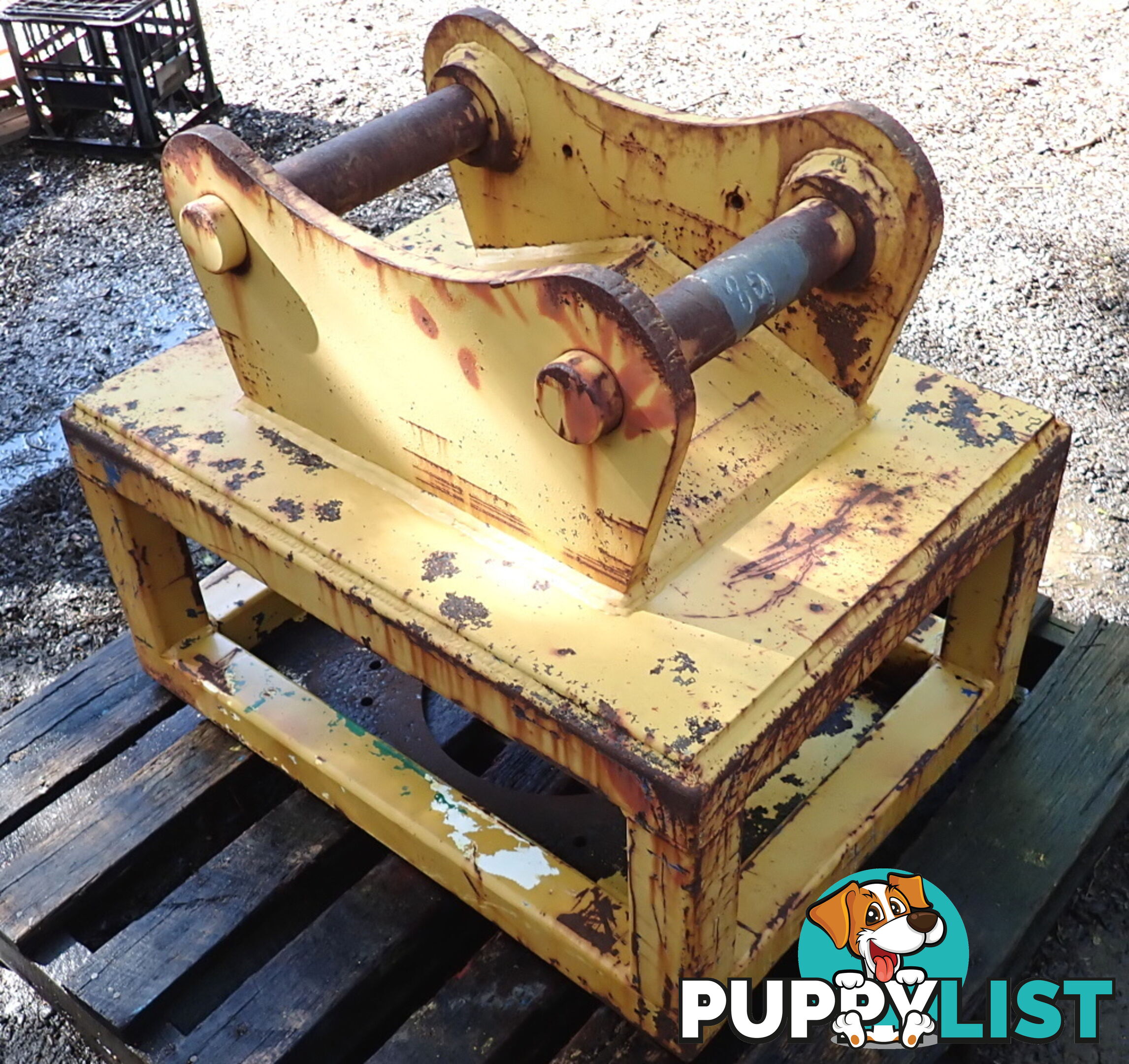 12-23 ton (70mm pin) Excavator Headstock Hitch Mounting Plate suit Cat