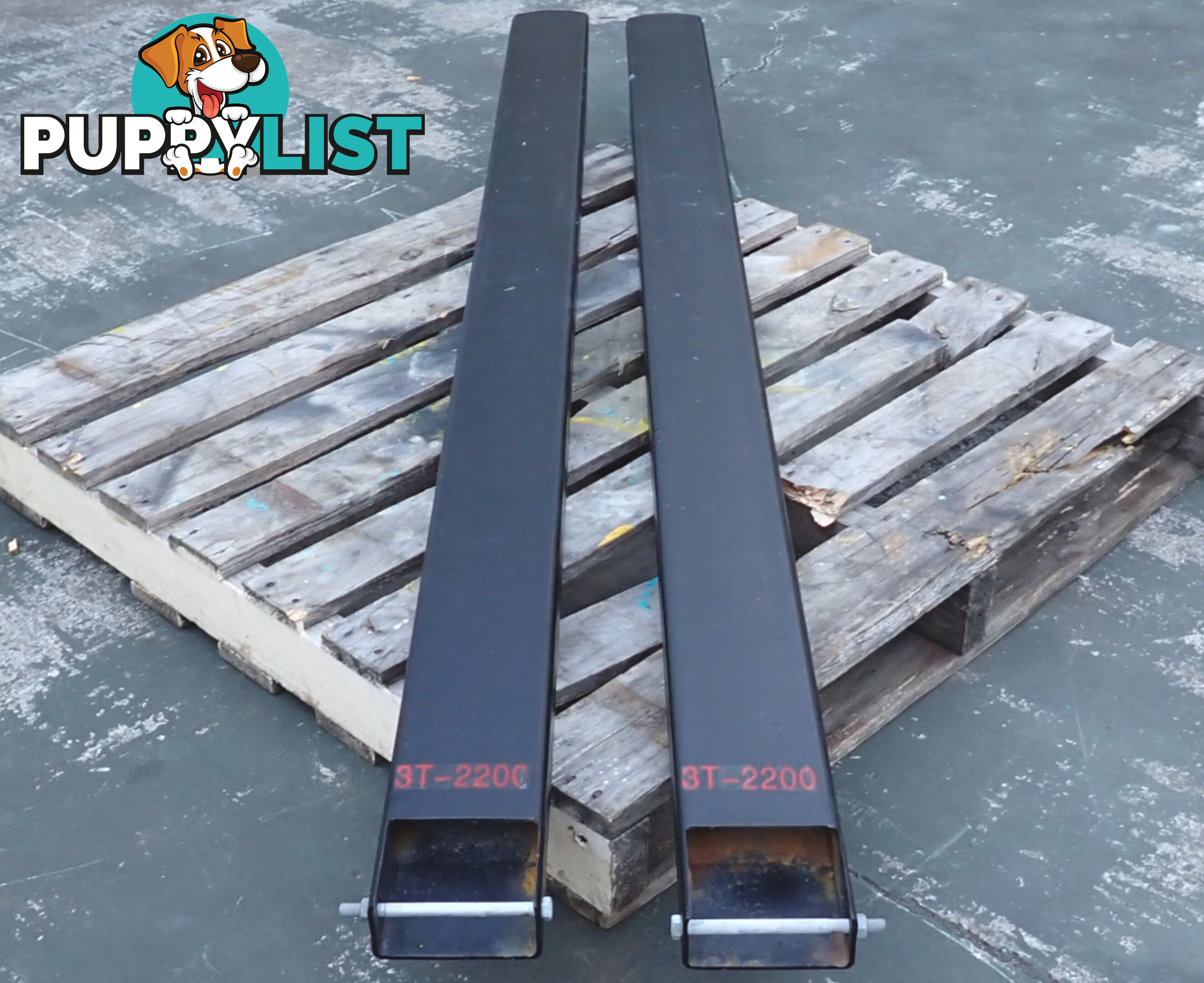 New 2.2m Heavy Duty Forklift Extension Slippers