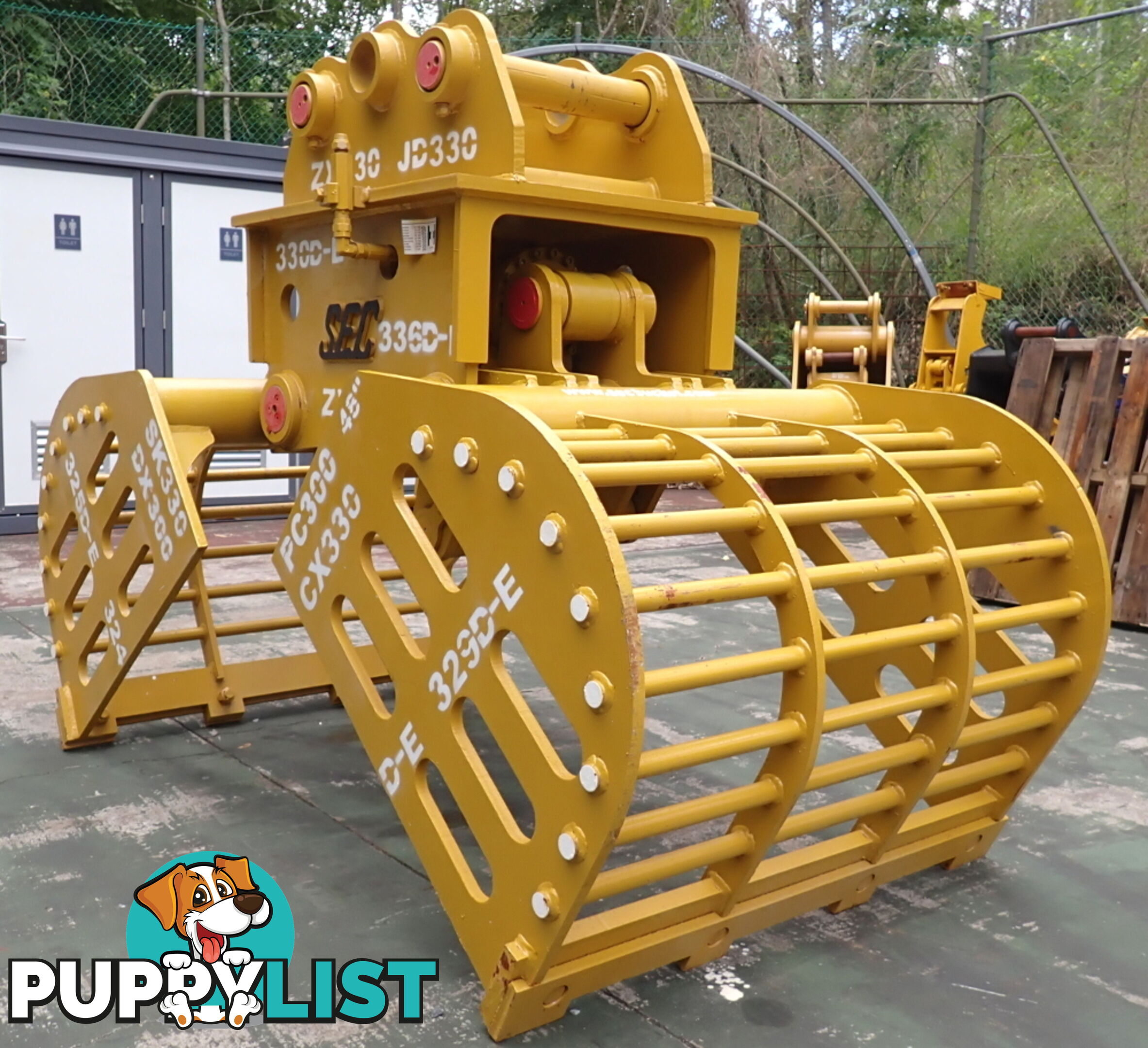 New 20-48 ton (90 or 100mm pin) Excavator Hydraulic Clamshell Skeleton Grapple Bucket