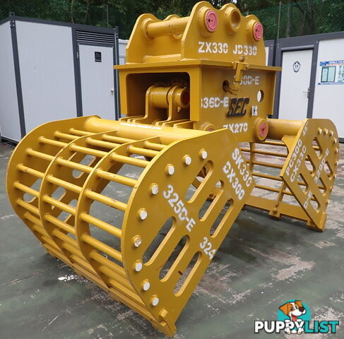 New 20-48 ton (90 or 100mm pin) Excavator Hydraulic Clamshell Skeleton Grapple Bucket