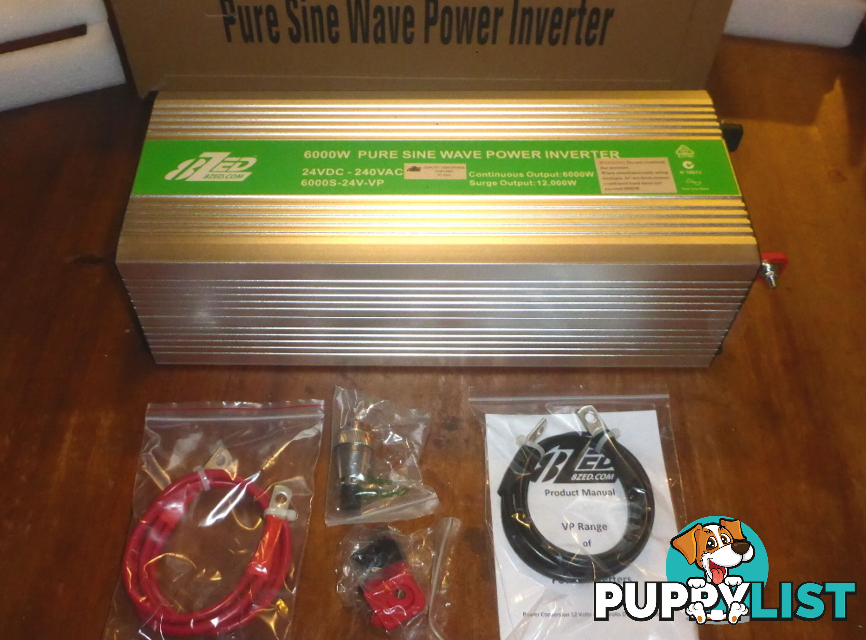 RRP $3480. New 6000w (12000w peak) 24Vdc-240Vac Pure Sine Wave Power Inverter