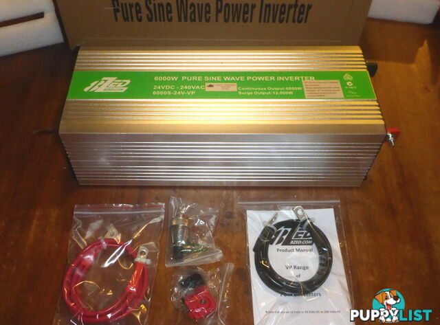 RRP $3480. New 6000w (12000w peak) 24Vdc-240Vac Pure Sine Wave Power Inverter
