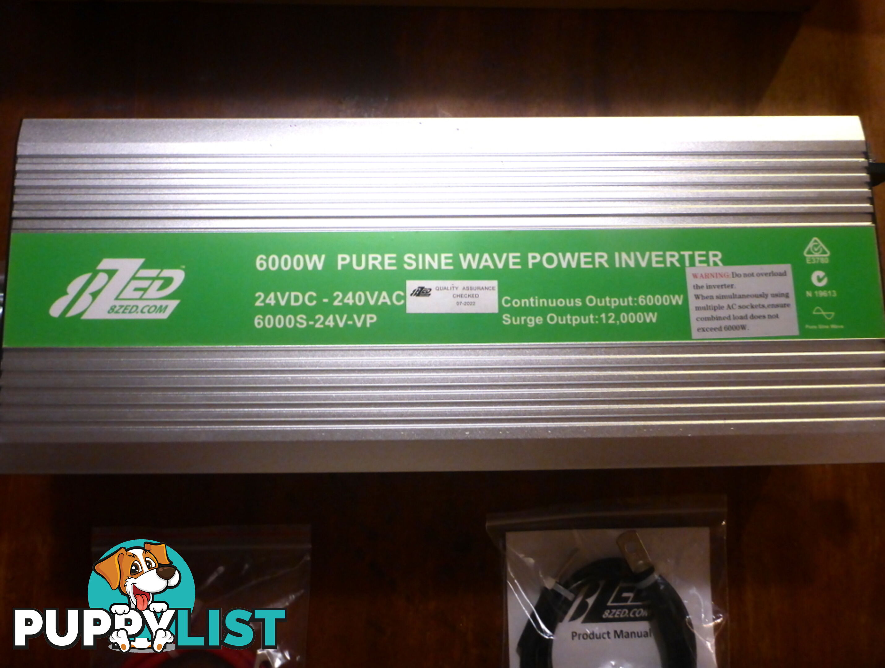 RRP $3480. New 6000w (12000w peak) 24Vdc-240Vac Pure Sine Wave Power Inverter