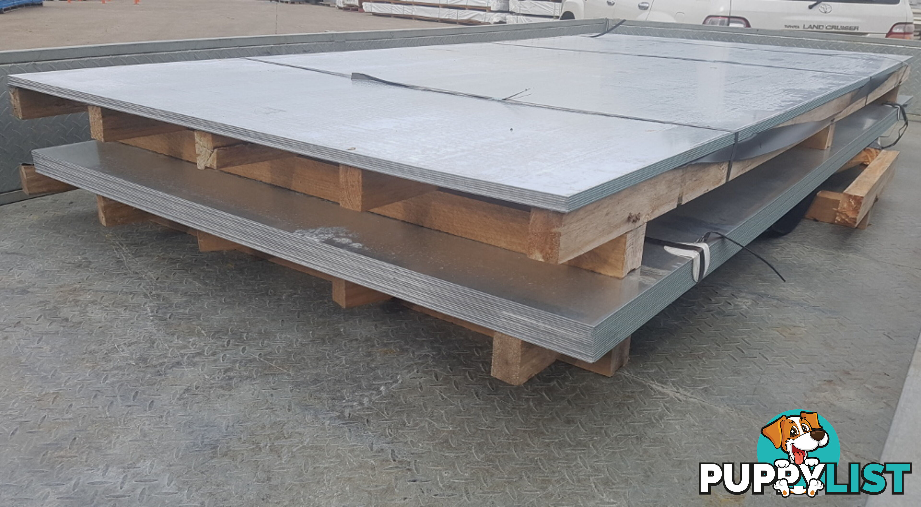 New Galvanised Steel Sheets 1500mm x 3000mm x 2.9mm, RRP $500